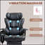 Fauteuil de bureau de massage avec 6 points de vibration, soutien lombaire chauffant et inclinaison réglable pour un confort ultime-2124241175