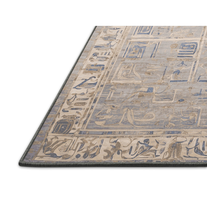 Tapis gris soyeux et moelleux, Rectangle 5 pi x 7 pi