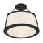Plafonnier semi-encastré 3 lumières 15,5 po Vonnie-837547114