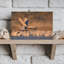 Golden Crane Flight Contemporary Bird Wall Art Print-844260038