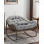 Fauteuil à bascule surdimensionné avec coussin épais Papasan Egg