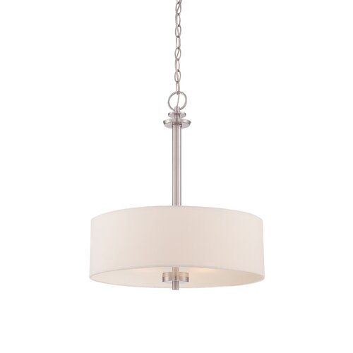 Wrought Studio Sikes 3 - Light Dimmable Drum Chandelier & Reviews | Wayfair