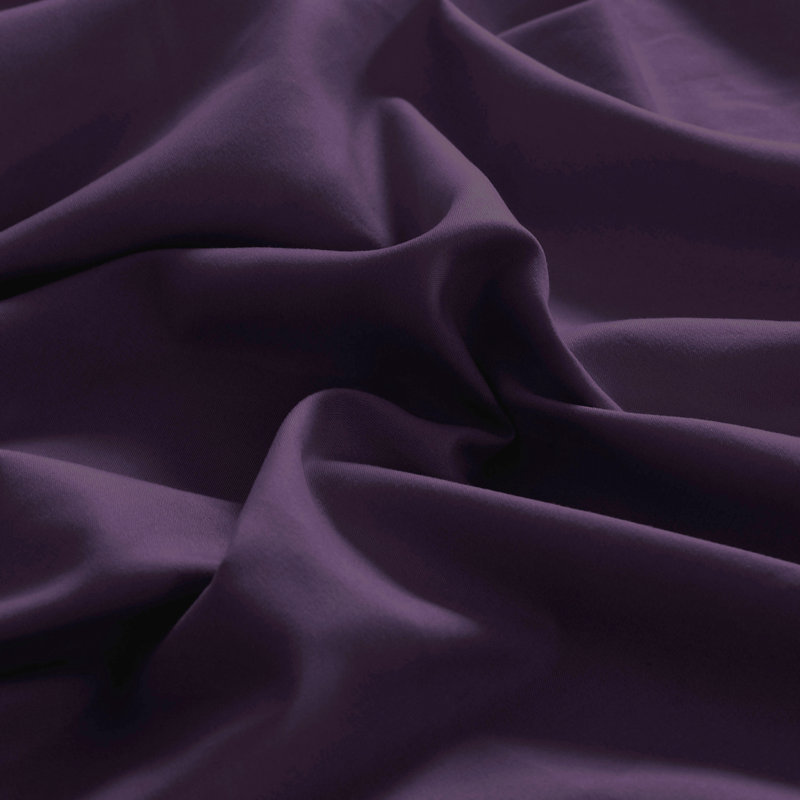 Soft Microfiber Single Flat Sheet - Basics by Wayfair™, Twin Flat Sheet, Eggplant