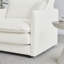 Canapé modulaire moderne en forme de Sofau avec repose-pieds réversible, canapé d'angle convertible 5 places avec 2 repose-pieds, canapé et canapé Minimalist Soft