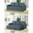 3 Seats Polyfiber Convertible Sleeper Sofa