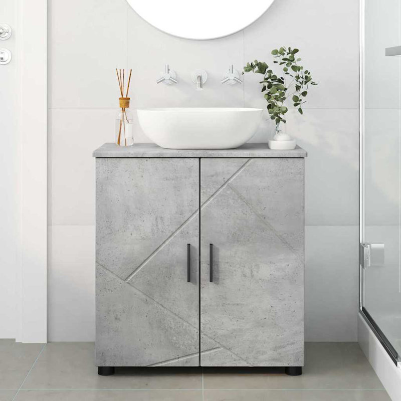 Bathroom Storage, Concrete Grey