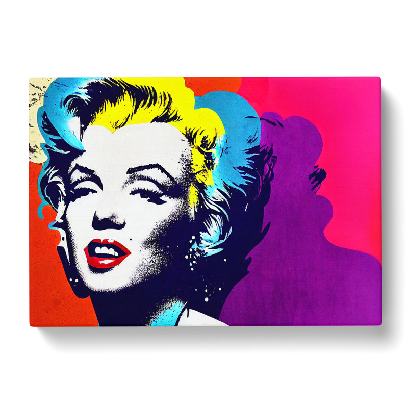 Pop Art Marilyn Monroe Vol.4 Abstract - Wrapped Canvas, 50cm H x 76cm W x 3cm D