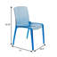 Lade Transparent Plastic Stackable Dining Chair with Waterfall Edge Seat – Lightweight Versatile Accent & Kitchen Side Chair, No Assembly Required-835357447