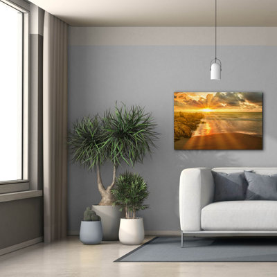 «Cartagena Sun Burst On Canvas» par Mark A Paulda, reproduction