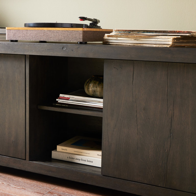 Storybook 94'' Media Console, Dark Grey