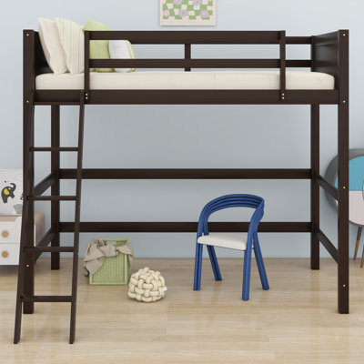 Wood Loft Bed With Ladder