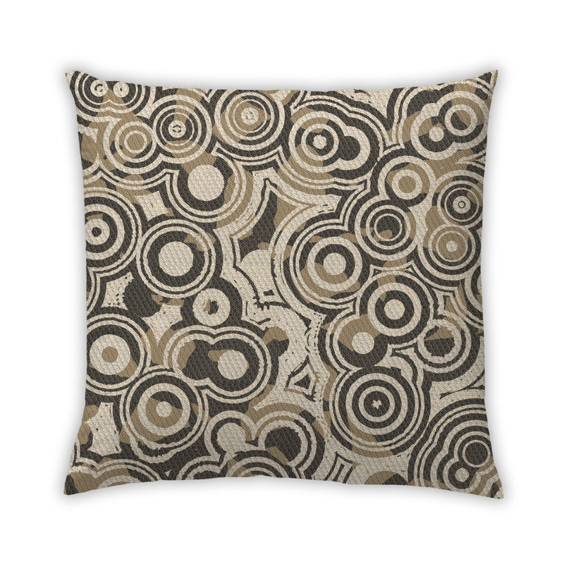 Housse et insert de coussin carré Jiyeon, Synthétique, Vert