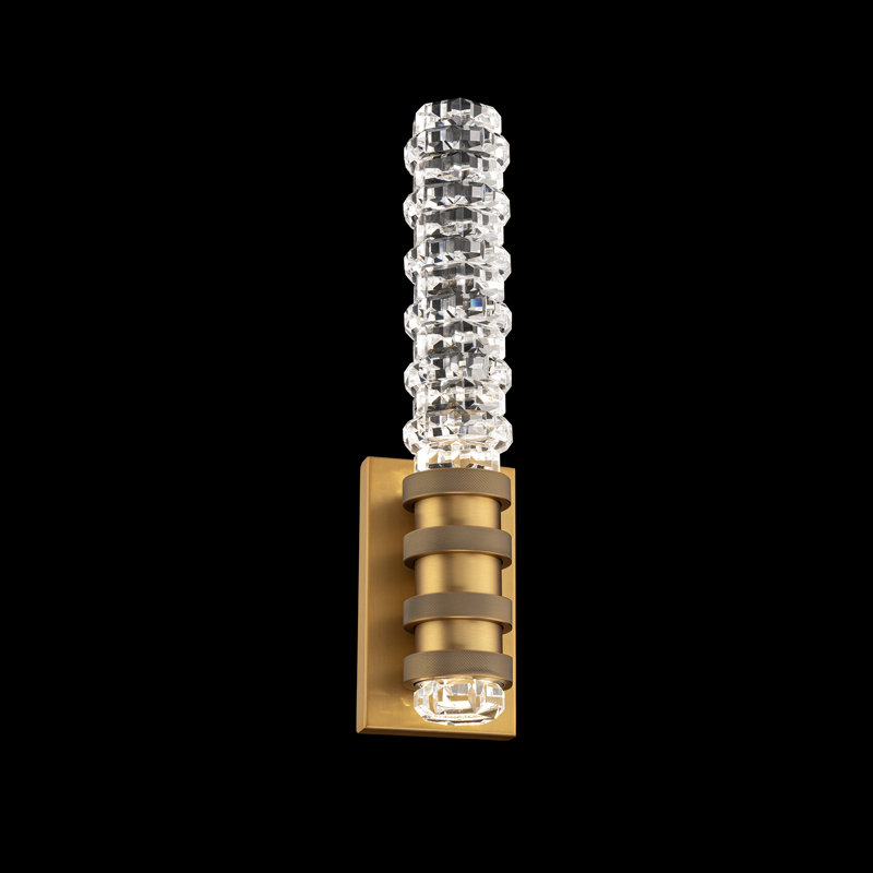 Kemberly 2 - Light LED Armed Sconce, Aged Brass