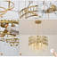 Lustre en cristal 4 lumières avec accents de cristal