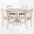 Kawliga 5-Piece Dining Table Set, Two-Size Round To Oval Extendable Wood Dining Table and 4 Upholstered Dining Chairs-1017410573