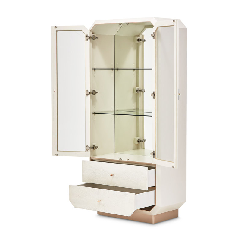 La Rachelle Lighted Curio Cabinet