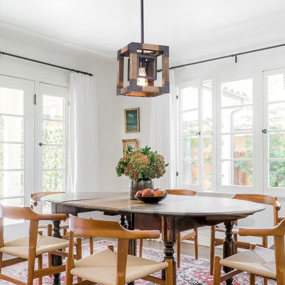 1 - Light Matte Black Pendant 17 Stories