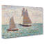 Two Sailboats At Grandcamp by Georges Seurat - Wrapped Canvas-61883577