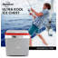 Koolatron Ultra Kool Ice Chest Cooler with Carry Handle - Grey