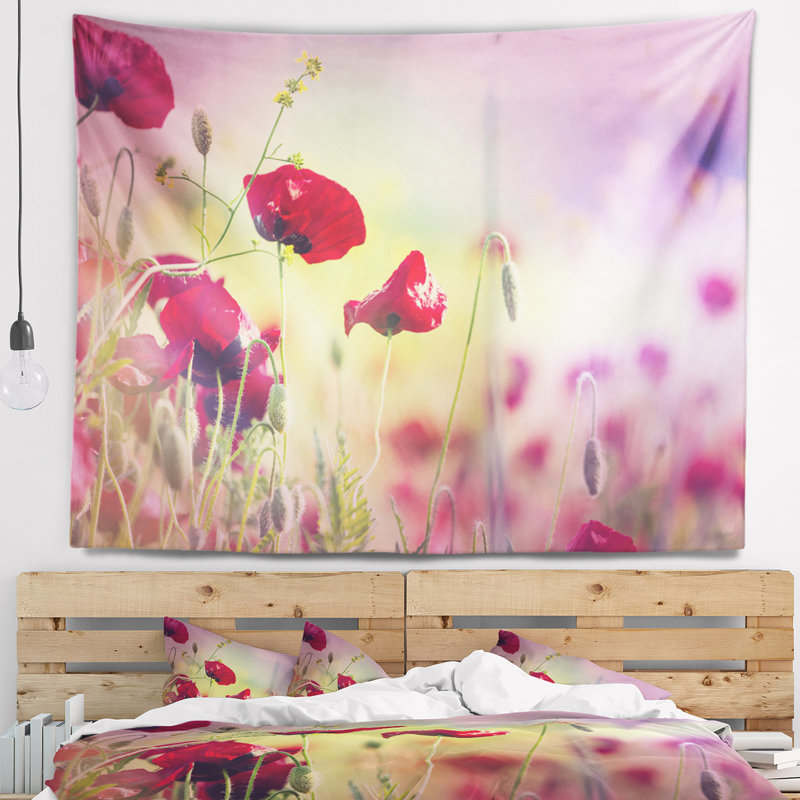 Tapisserie florale florale, H 68 po x l 80 po