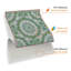 38.1cm W x 38.1cm L PVC Peel and Stick Mosaic Tile
