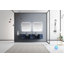 Ensemble de meuble-lavabo double mural 84 "avec miroir Geneva-844522187-929402763