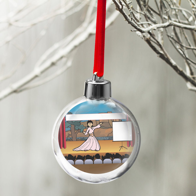 Ornement ampoule de Noël personnalisée, Oui