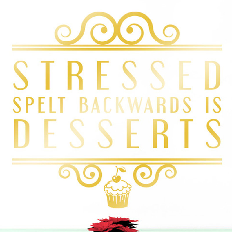 Wall Decal, Shiny Gold