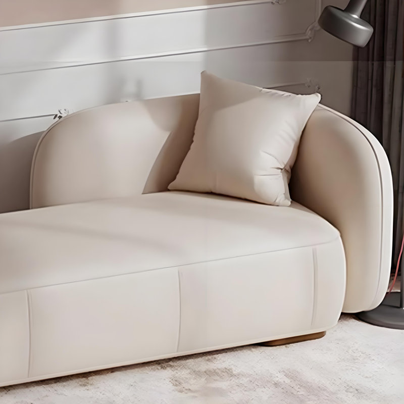 Jalaal Faux Leather Chaise Lounge, Right Hand Facing