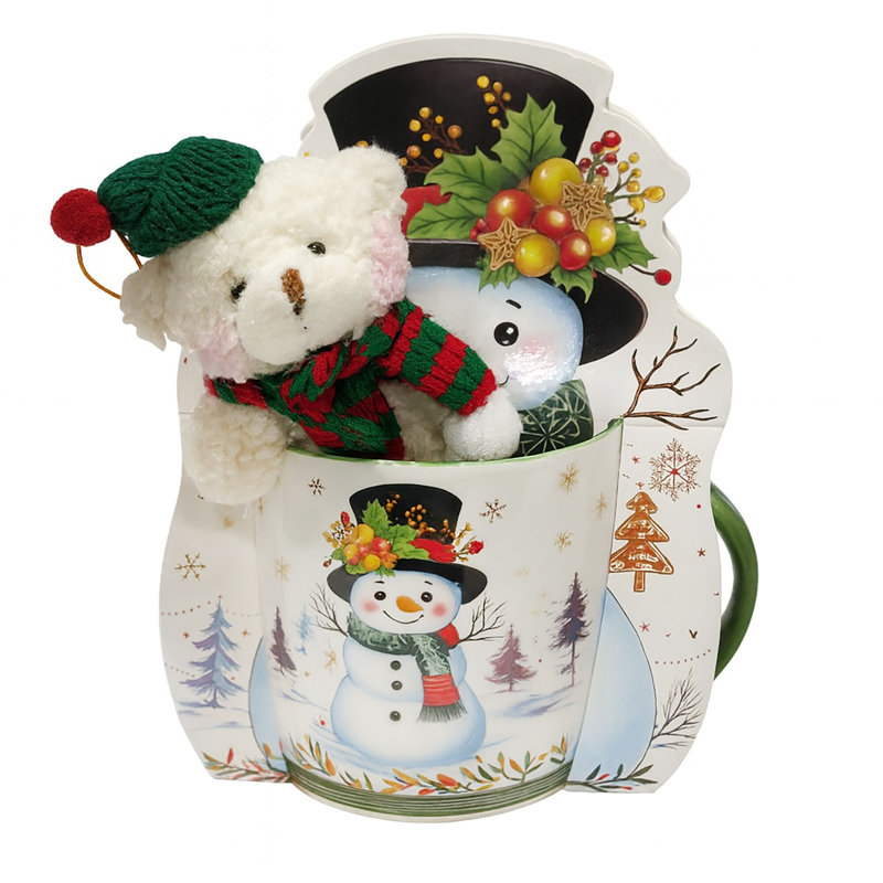 Snowman Porcelain Mug In A Gift Packaging