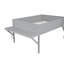 Lit mezzanine en bois avec bureau et DEL-974718762