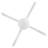 Saxony 4 - Light Steel Dimmable Chandelier