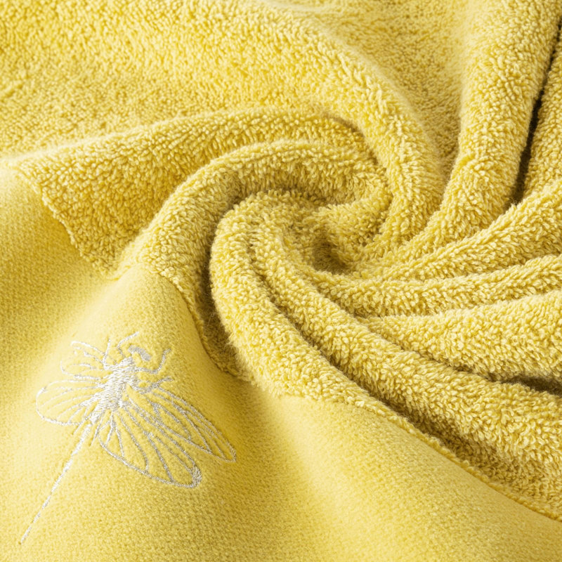 Maribella Midweight Jacquard Hand Towel, Mustard