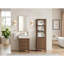 Meuble-lavabo simple Frederica de 61 cm (24 po) en épicéa brun vieilli avec comptoir en pierre composite et miroir-49176579-267611465-267611469