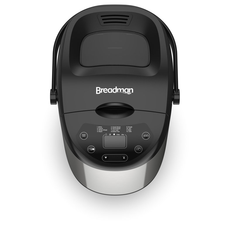 Machine à pain 2 livres Breadman, acier inoxydable, Bk1200ss
