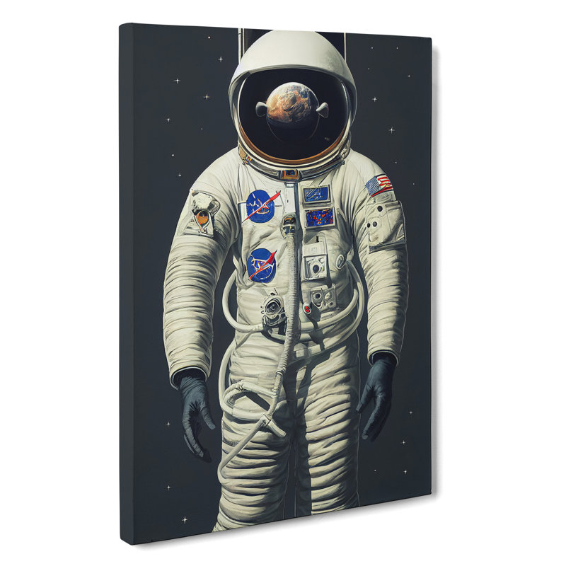 Wonderful Astronaut - Wrapped Canvas, 50cm H x 35cm W x 3cm D