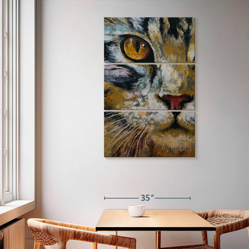 Maine Coon Cat, 65" H x 42" W