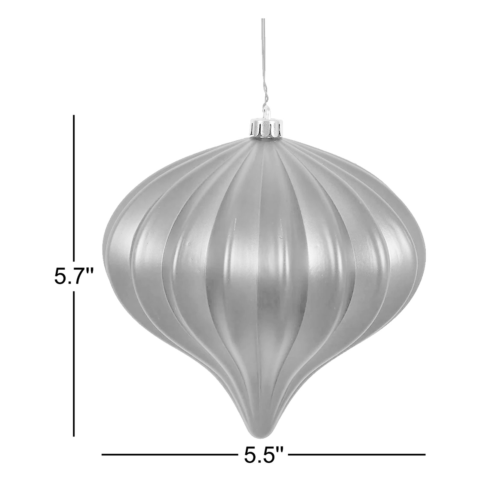 5.7" Onion Christmas Ornament UV, Black