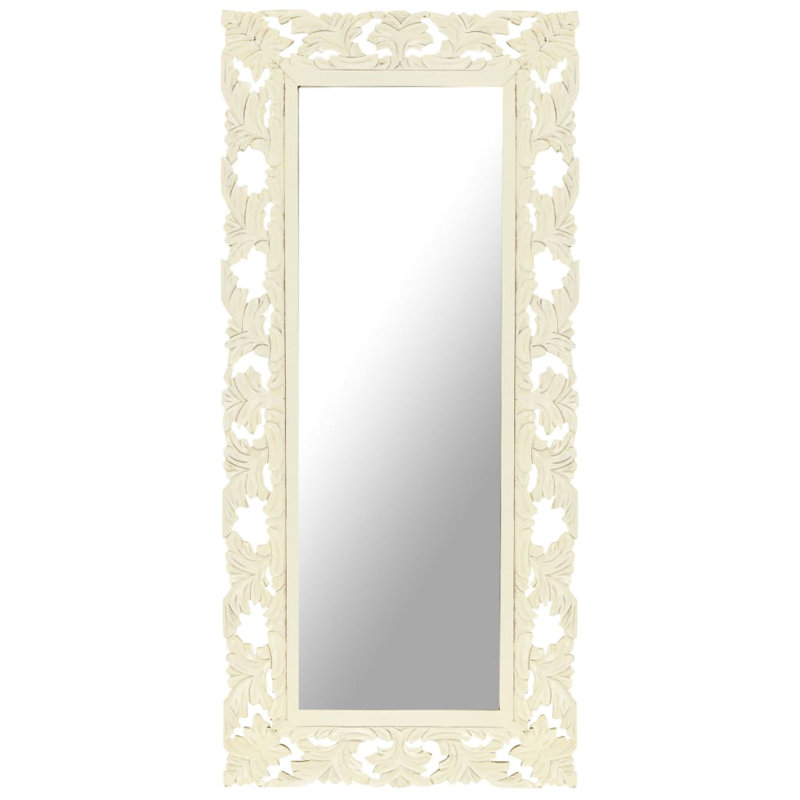 Nardone Flat Wall Mirror, Brown, 110cm H x 50cm W
