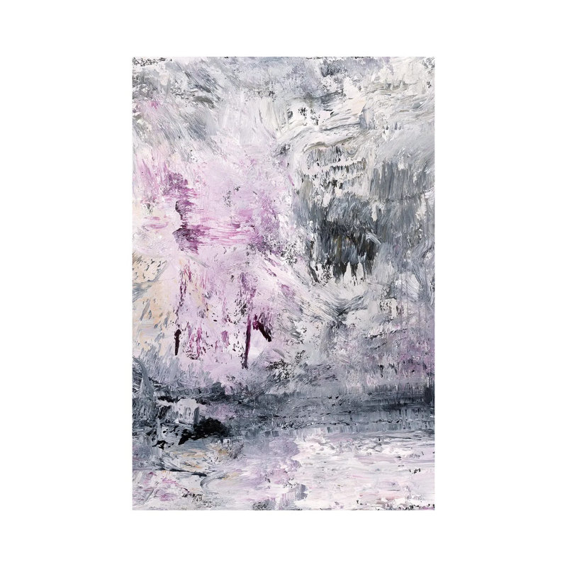 Purple Storm Cloud by Radek Smach - Wrapped Canvas Painting, 30.48cm H x 20.32cm W