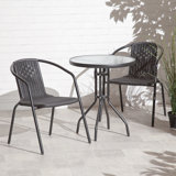 Frania Round 2 - Person 23.6" Long Dining Set