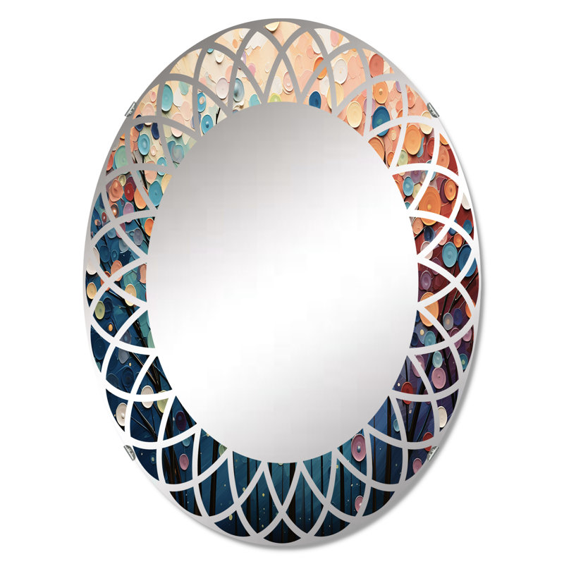 Artemps - Miroir mural romantique paysage ovale, 30 po x 20 po
