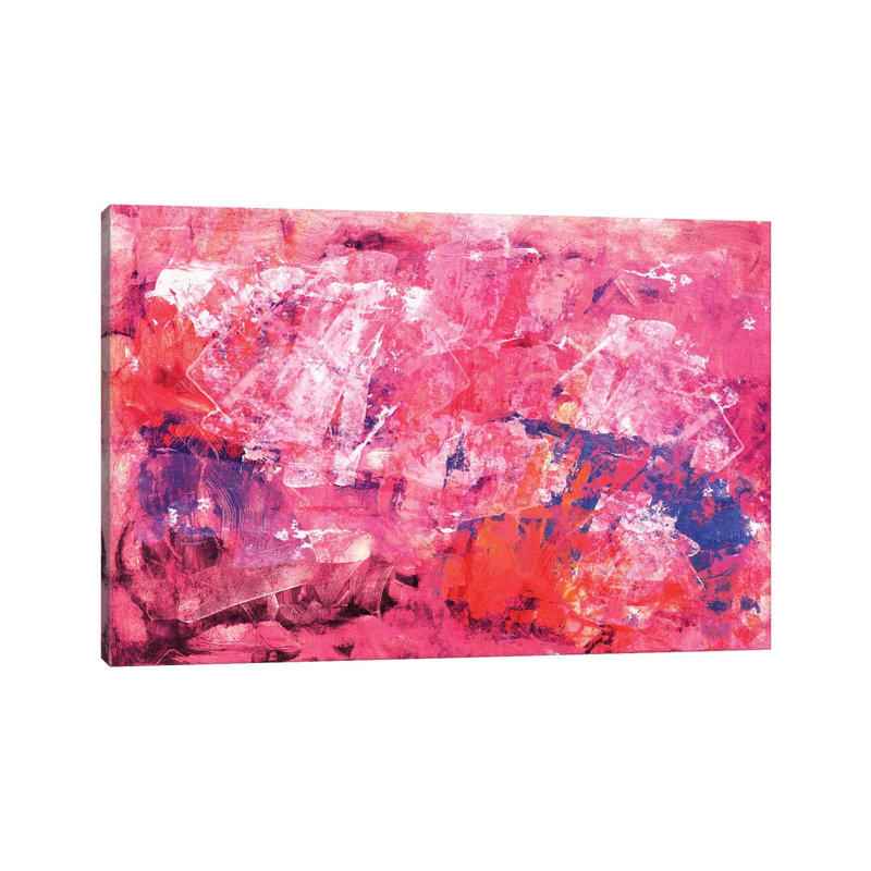 Red Time by Maximiliano Casal - Wrapped Canvas Painting, 20.32 cm H x 30.48 cm W