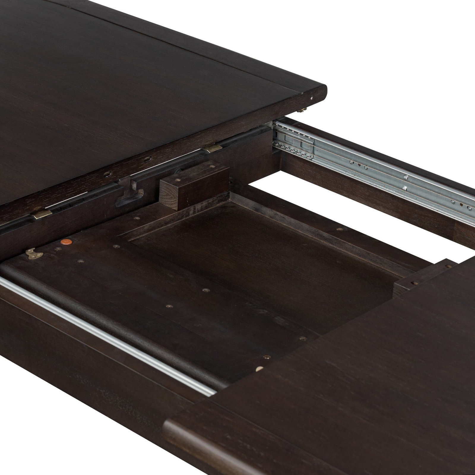 Extendable Oval Solid Wood Dining Table, Black Mango