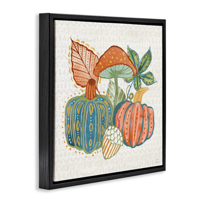 Art mural sur toile "Whimsical Harvest Gourds" par Dina June