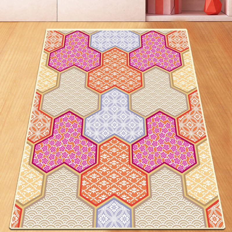 High-Quality Hall Carpet, 31.5 x 39.4 inches | 100% Polyester, Total Thickness: 0.39 inches | Antibacterial, Non-Slip Underside, Machine Washable | Perfect for Living Room & Entryway Décor