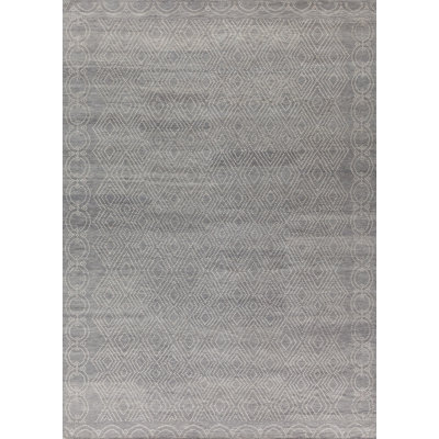 Classic Hand Knotted Geometric Area Rug