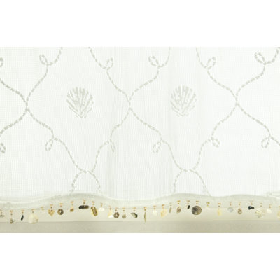 Beach Trellis Tailored Window Valance