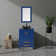 24 In. W X 19 In. D X 32 In. H Bath Vanity In Blue With Solid Surface Top In Blue
