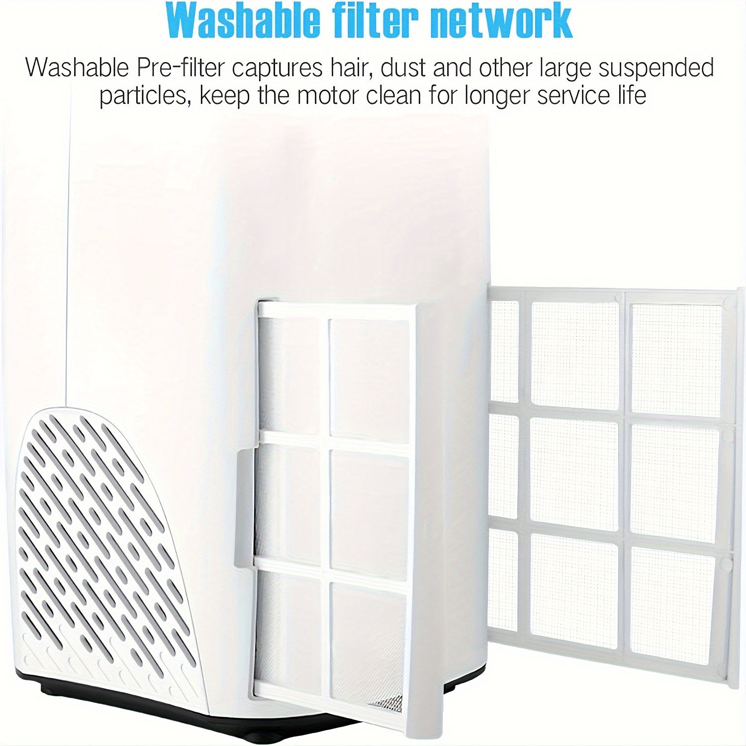 Salrfety Tabletop Air Purifier with HEPA Type Filter for 1500 Cubic